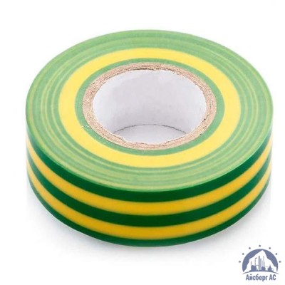 Лента изоляционная ПВХ (Авалон) 15 мм жёлто-зелёная купить в Коломне